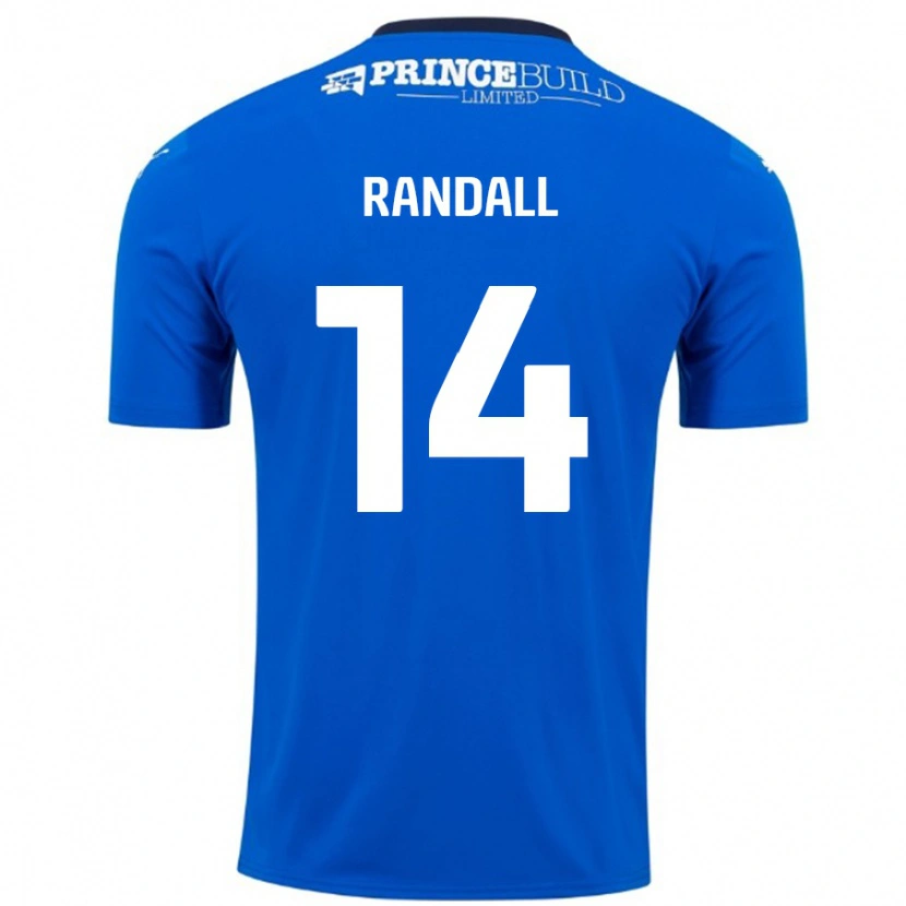 Danxen Dětské Joel Randall #14 Modrá Bílá Domů Hráčské Dresy 2024/25 Dres