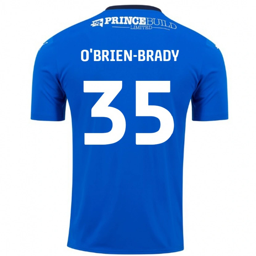 Danxen Dětské Donay O'brien-Brady #35 Modrá Bílá Domů Hráčské Dresy 2024/25 Dres