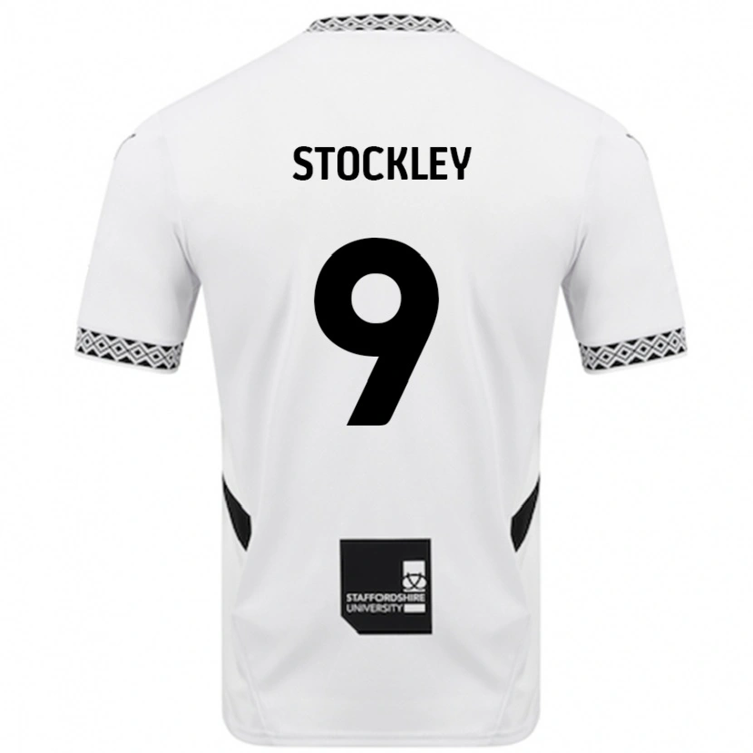 Danxen Dětské Jayden Stockley #9 Bílý Domů Hráčské Dresy 2024/25 Dres