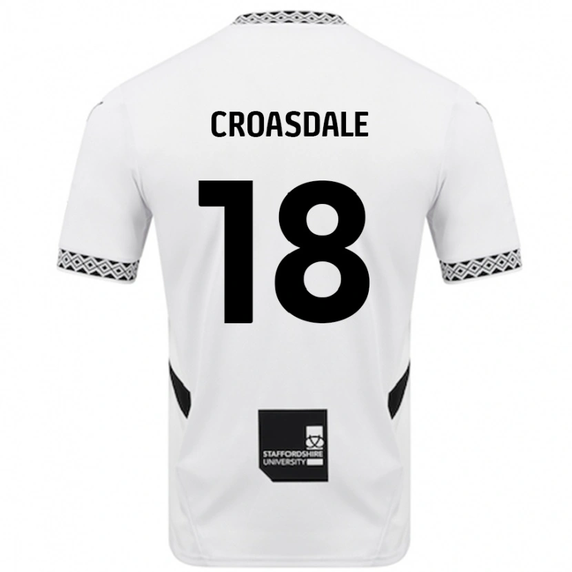 Danxen Dětské Ryan Croasdale #18 Bílý Domů Hráčské Dresy 2024/25 Dres