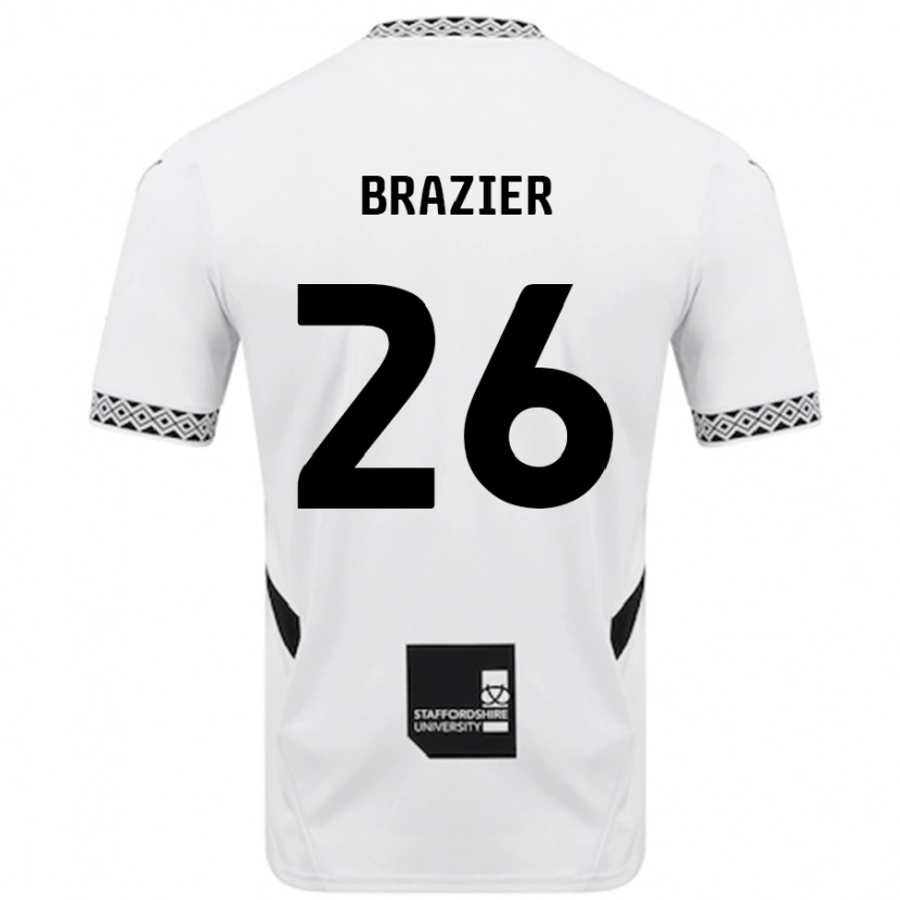 Danxen Dětské Liam Brazier #26 Bílý Domů Hráčské Dresy 2024/25 Dres