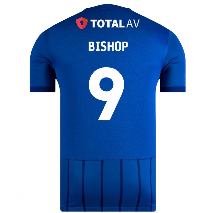 Danxen Dětské Colby Bishop #9 Modrý Domů Hráčské Dresy 2024/25 Dres