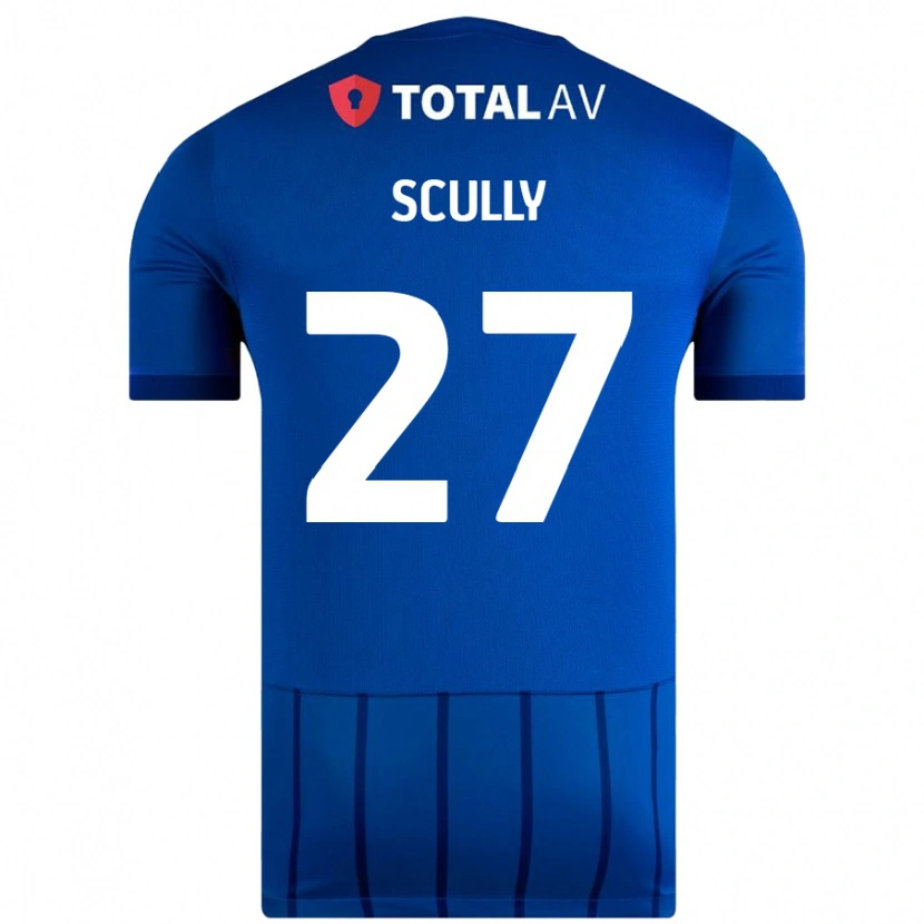 Danxen Dětské Anthony Scully #27 Modrý Domů Hráčské Dresy 2024/25 Dres