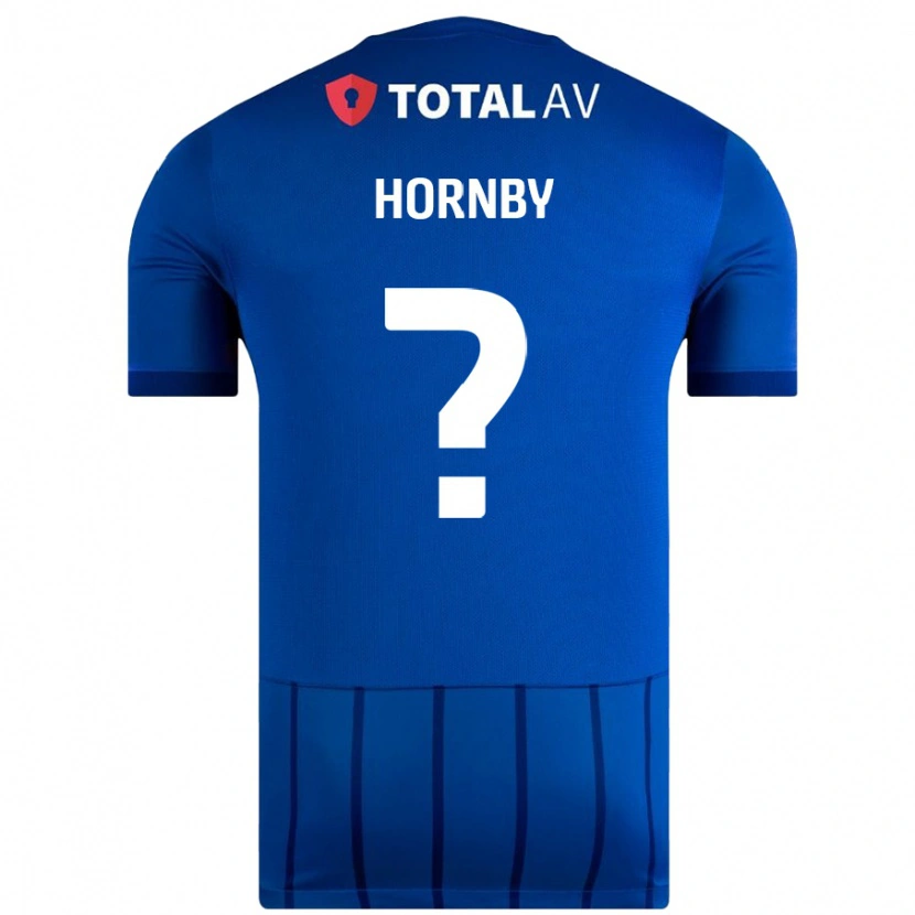 Danxen Dětské Megan Hornby #0 Modrý Domů Hráčské Dresy 2024/25 Dres