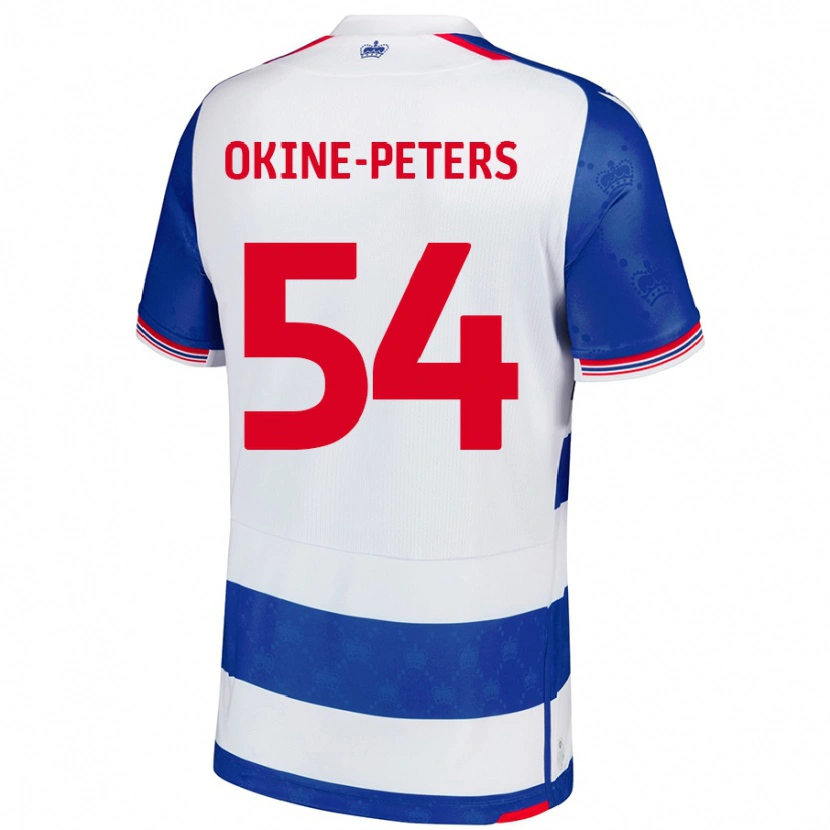 Danxen Dětské Jeremiah Okine-Peters #54 Modrá Bílá Domů Hráčské Dresy 2024/25 Dres