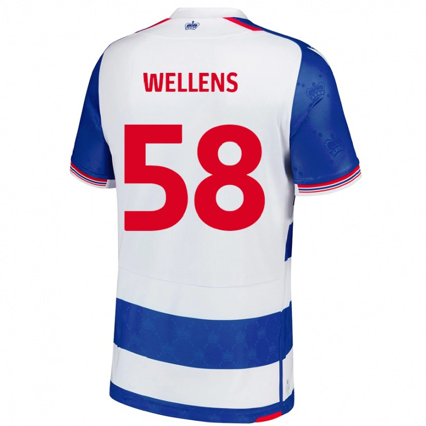 Danxen Dětské Charlie Wellens #58 Modrá Bílá Domů Hráčské Dresy 2024/25 Dres