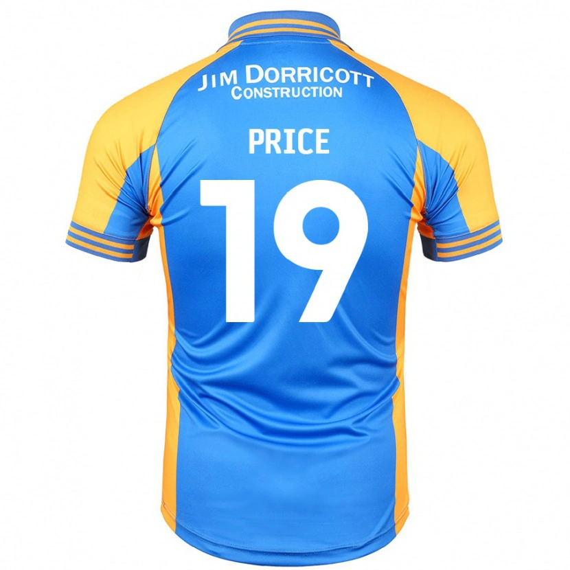 Danxen Dětské Jack Price #19 Modrá Jantarová Domů Hráčské Dresy 2024/25 Dres