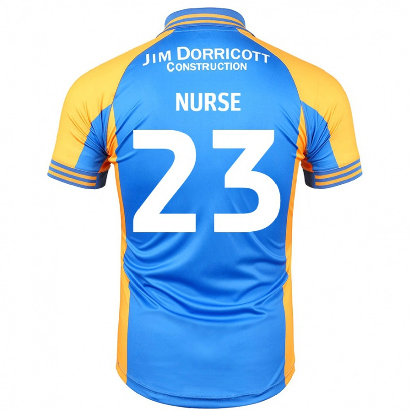 Danxen Dětské George Nurse #23 Modrá Jantarová Domů Hráčské Dresy 2024/25 Dres