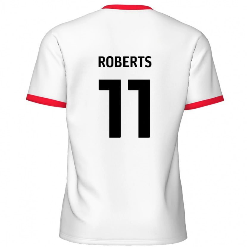 Danxen Dětské Jordan Roberts #11 Bílá Červená Domů Hráčské Dresy 2024/25 Dres