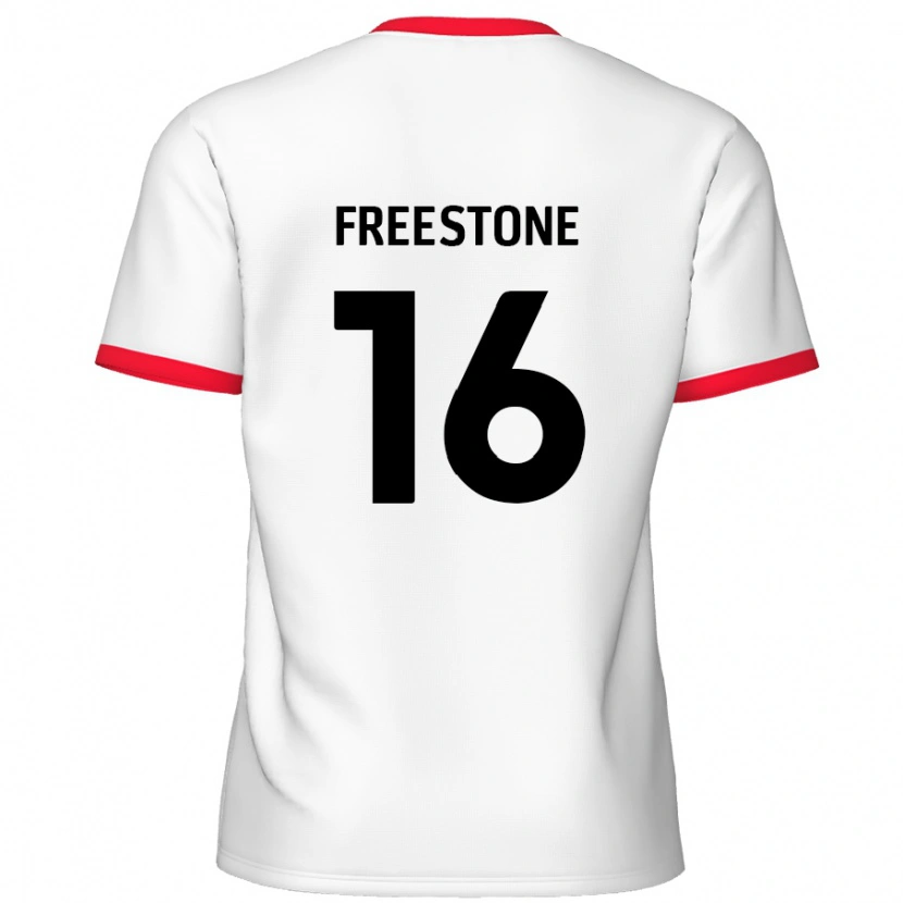 Danxen Dětské Lewis Freestone #16 Bílá Červená Domů Hráčské Dresy 2024/25 Dres