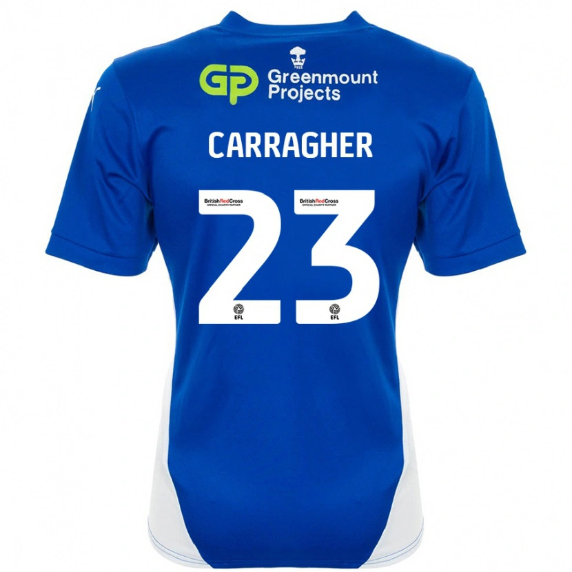 Danxen Dětské James Carragher #23 Modrá Bílá Domů Hráčské Dresy 2024/25 Dres