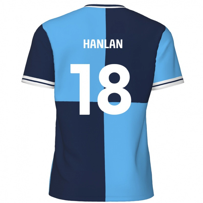 Danxen Dětské Brandon Hanlan #18 Nebeská Modrá Tmavě Modrá Domů Hráčské Dresy 2024/25 Dres