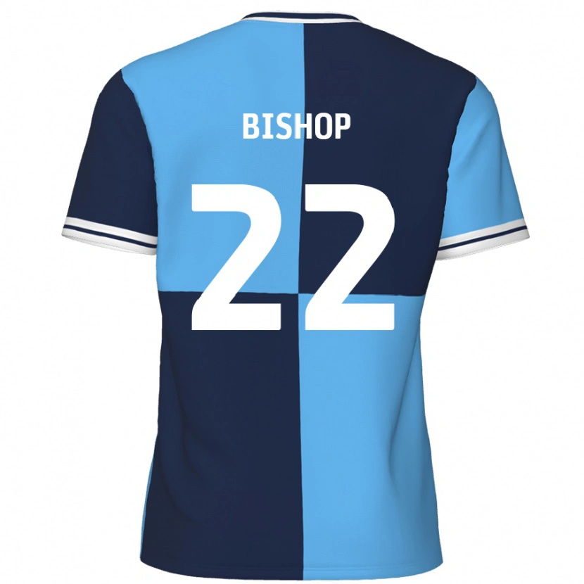 Danxen Dětské Nathan Bishop #22 Nebeská Modrá Tmavě Modrá Domů Hráčské Dresy 2024/25 Dres