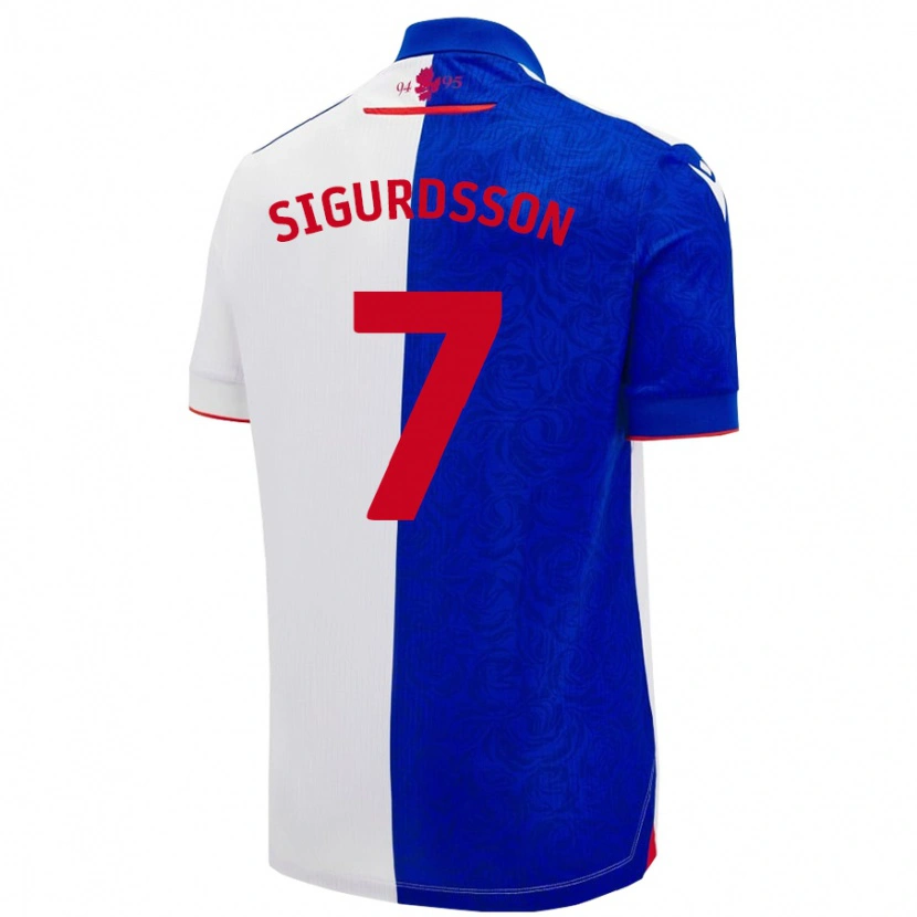 Danxen Dětské Arnór Sigurdsson #7 Nebesky Modrá Bílá Domů Hráčské Dresy 2024/25 Dres