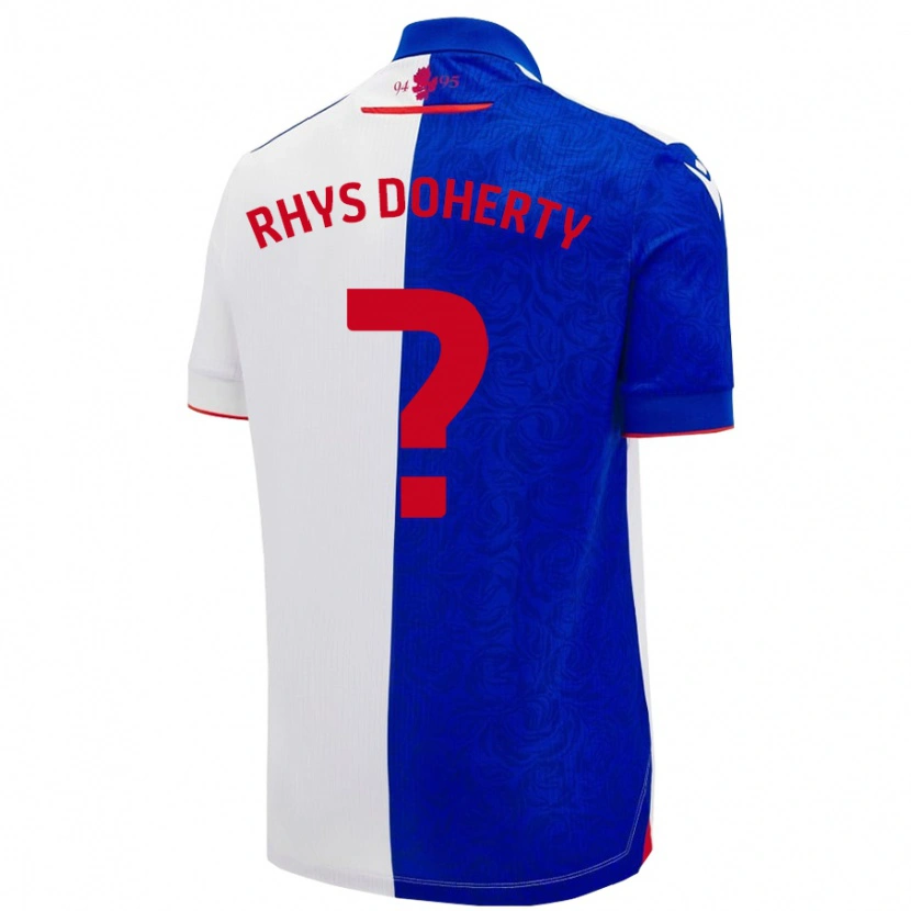 Danxen Dětské Rhys Doherty #0 Nebesky Modrá Bílá Domů Hráčské Dresy 2024/25 Dres