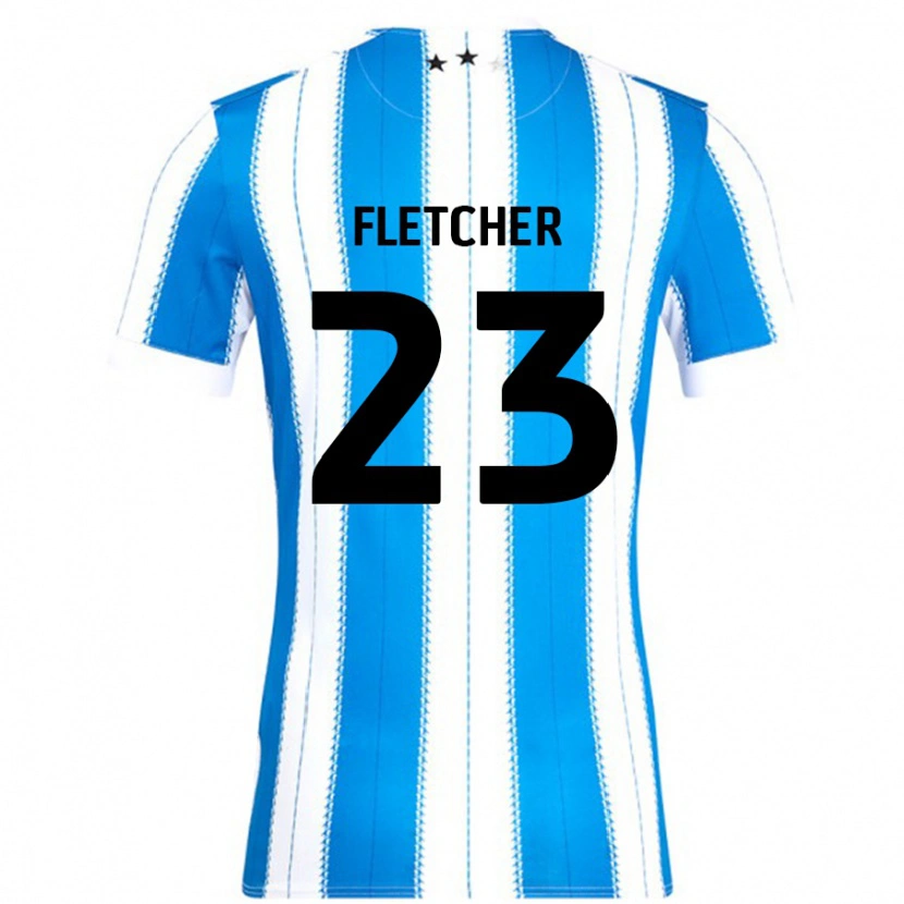 Danxen Dětské Serena Fletcher #23 Modrá Bílá Domů Hráčské Dresy 2024/25 Dres