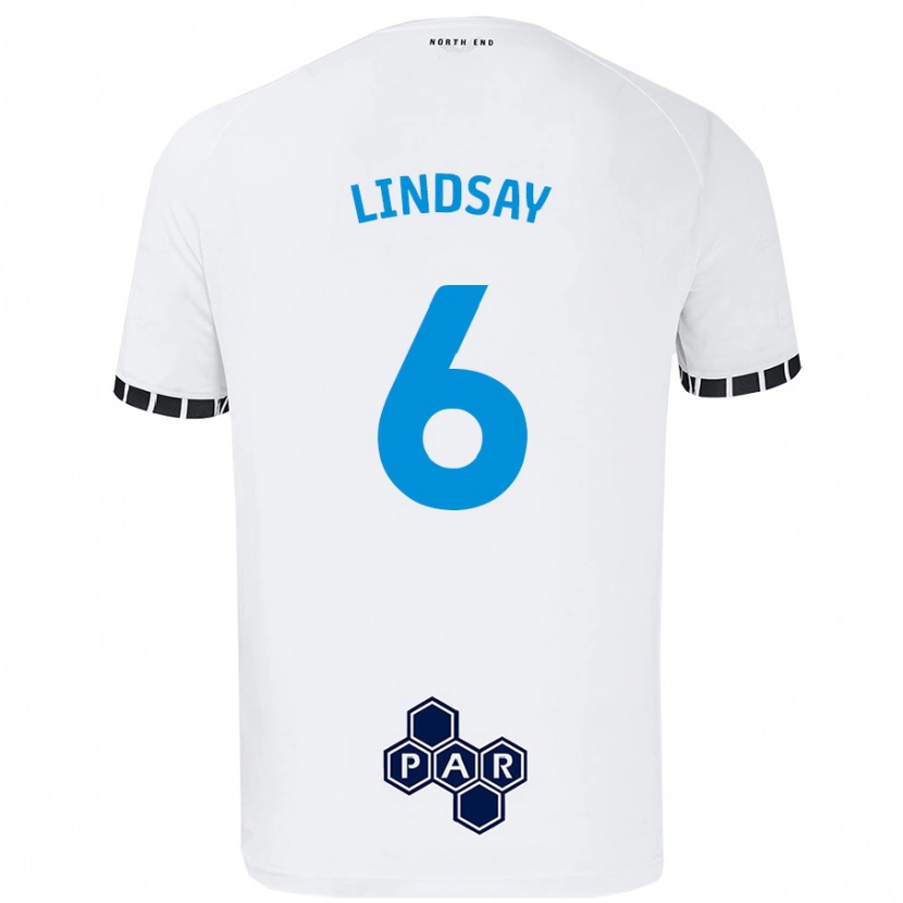 Danxen Dětské Liam Lindsay #6 Bílý Domů Hráčské Dresy 2024/25 Dres