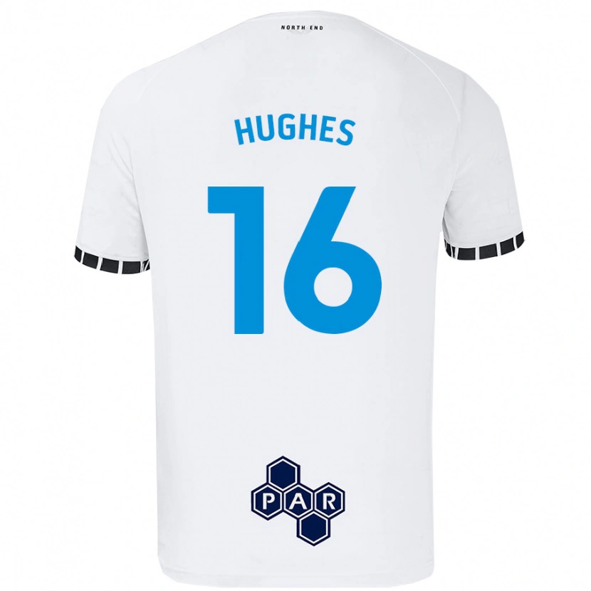 Danxen Dětské Andrew Hughes #16 Bílý Domů Hráčské Dresy 2024/25 Dres