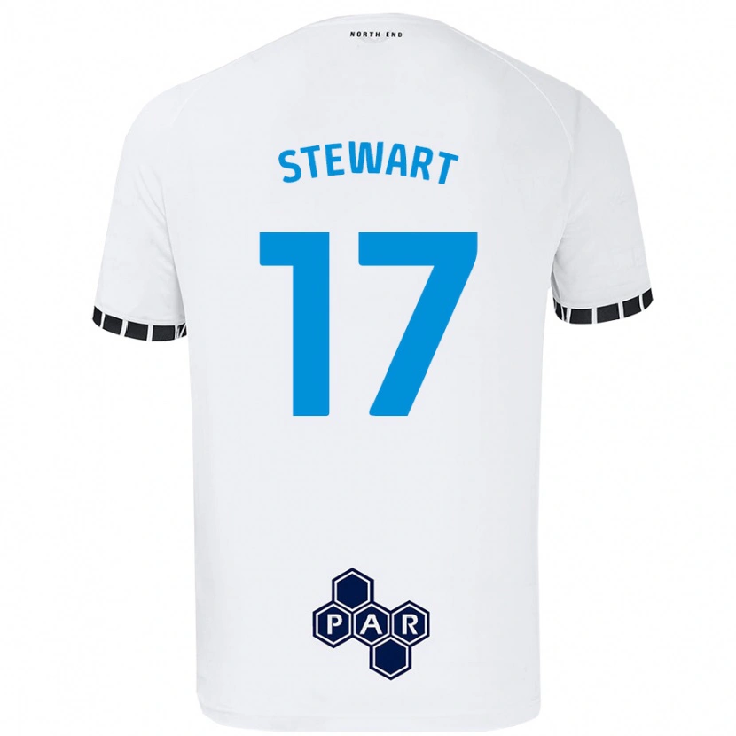 Danxen Dětské Layton Stewart #17 Bílý Domů Hráčské Dresy 2024/25 Dres