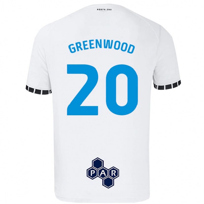 Danxen Dětské Sam Greenwood #20 Bílý Domů Hráčské Dresy 2024/25 Dres