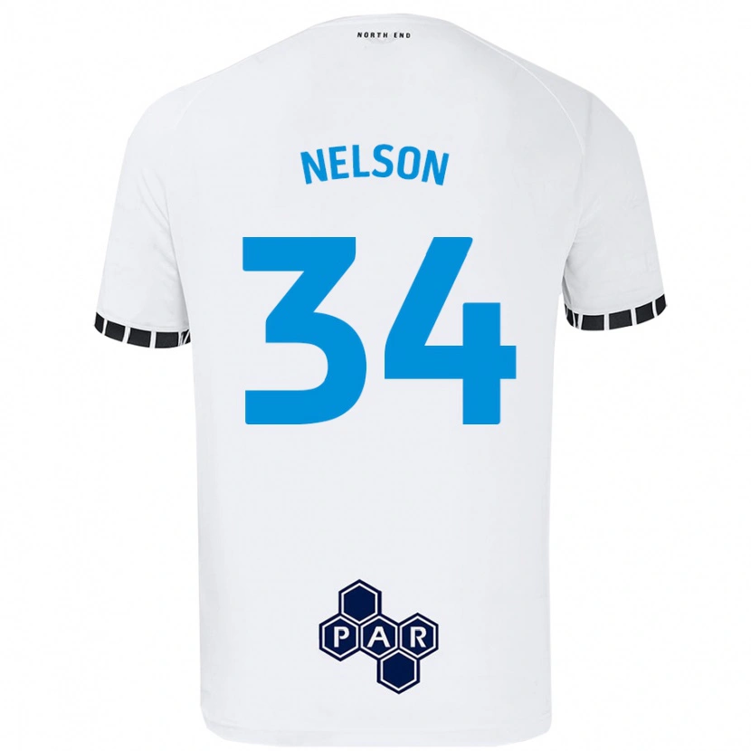 Danxen Dětské Kitt Nelson #34 Bílý Domů Hráčské Dresy 2024/25 Dres