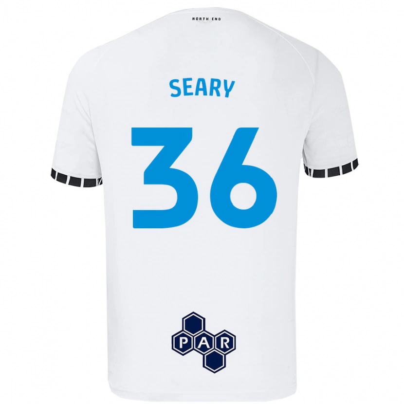 Danxen Dětské Josh Seary #36 Bílý Domů Hráčské Dresy 2024/25 Dres