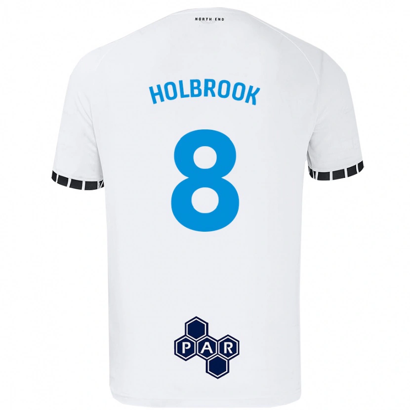 Danxen Dětské Jess Holbrook #8 Bílý Domů Hráčské Dresy 2024/25 Dres