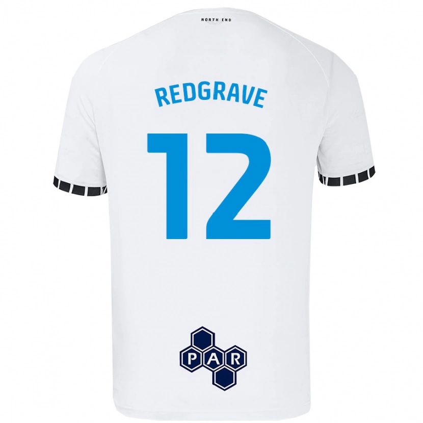 Danxen Dětské Jodie Redgrave #12 Bílý Domů Hráčské Dresy 2024/25 Dres