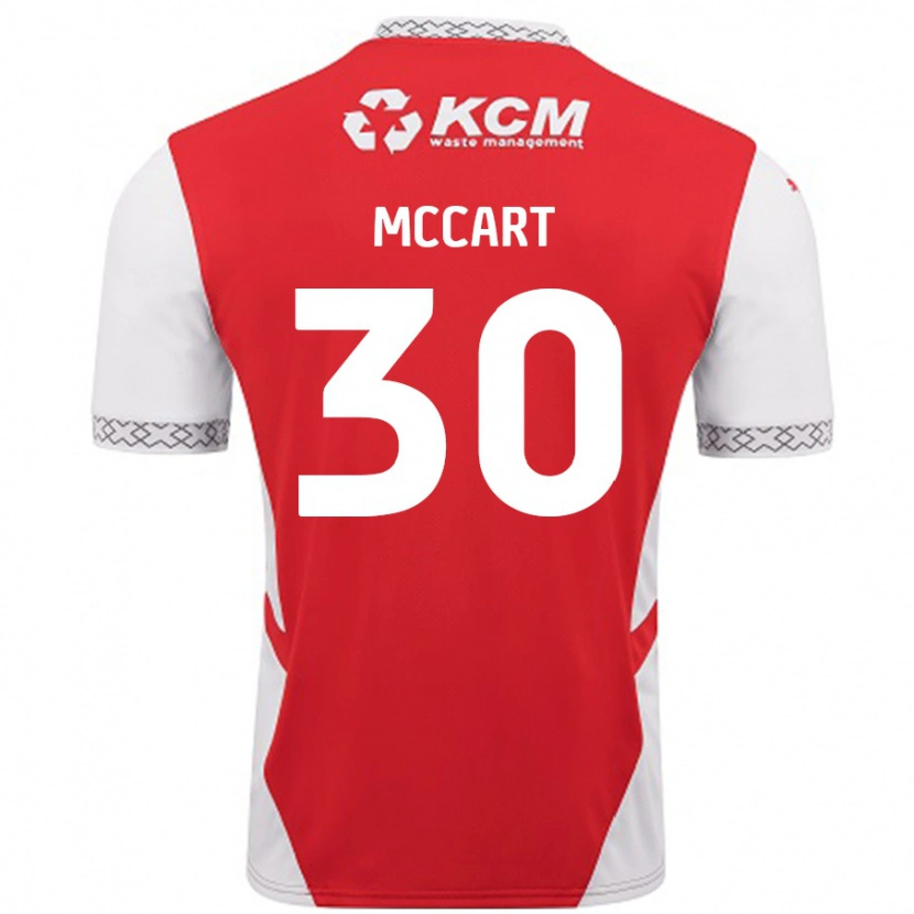 Danxen Dětské Jamie Mccart #30 Červená Bílá Domů Hráčské Dresy 2024/25 Dres