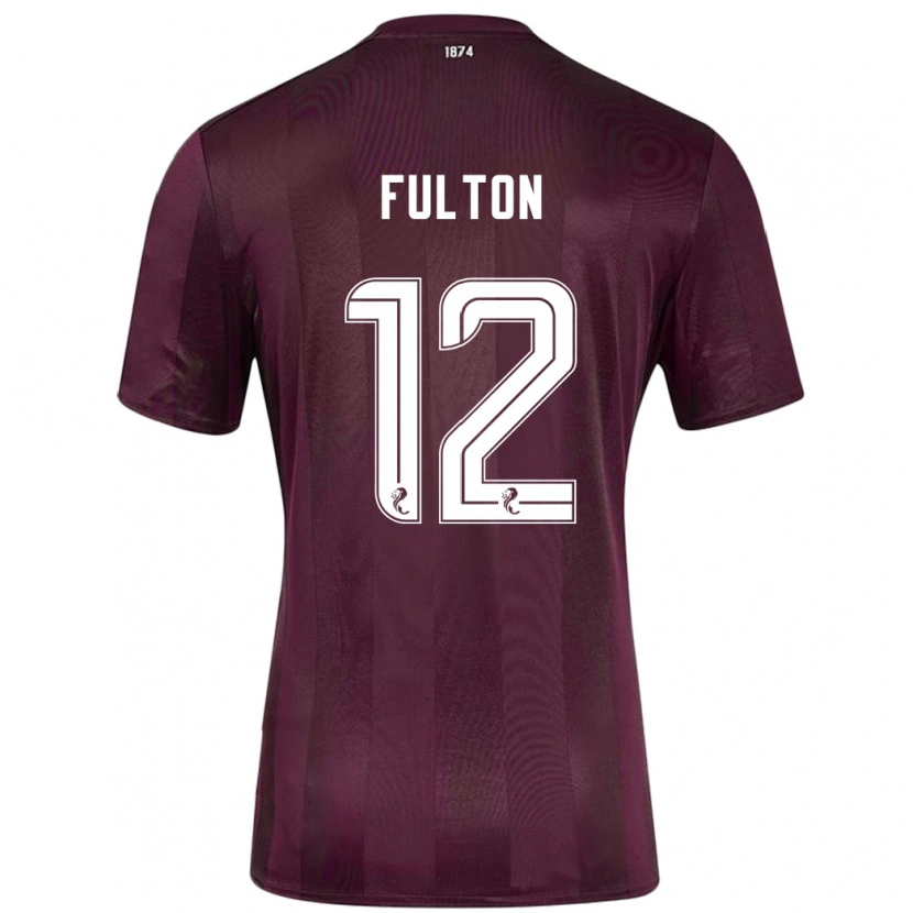 Danxen Dětské Ryan Fulton #12 Burgundské Domů Hráčské Dresy 2024/25 Dres