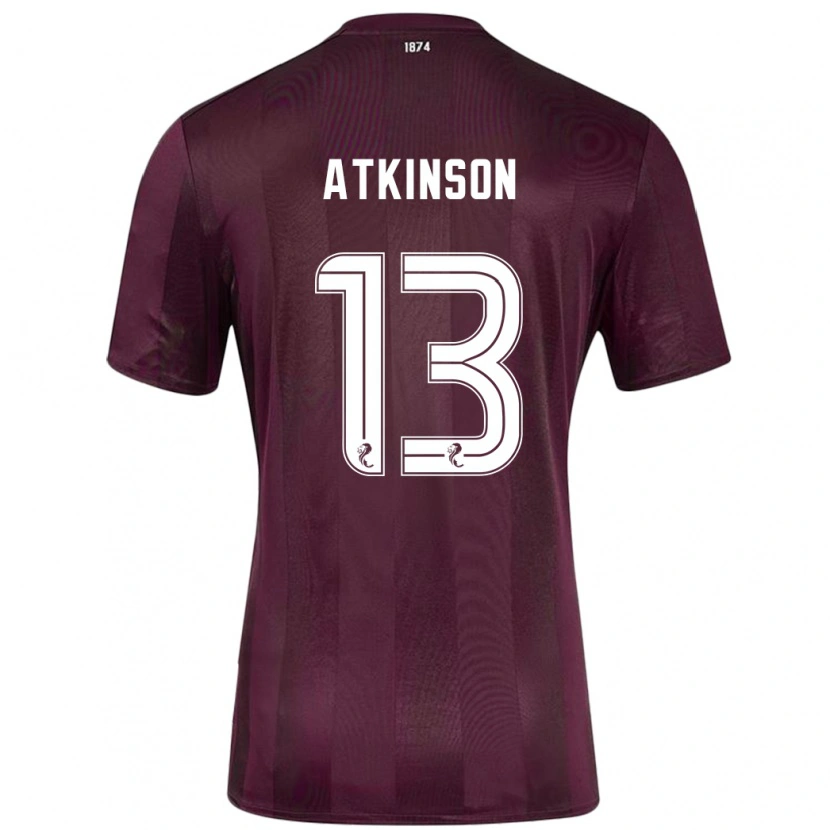 Danxen Dětské Nathaniel Atkinson #13 Burgundské Domů Hráčské Dresy 2024/25 Dres