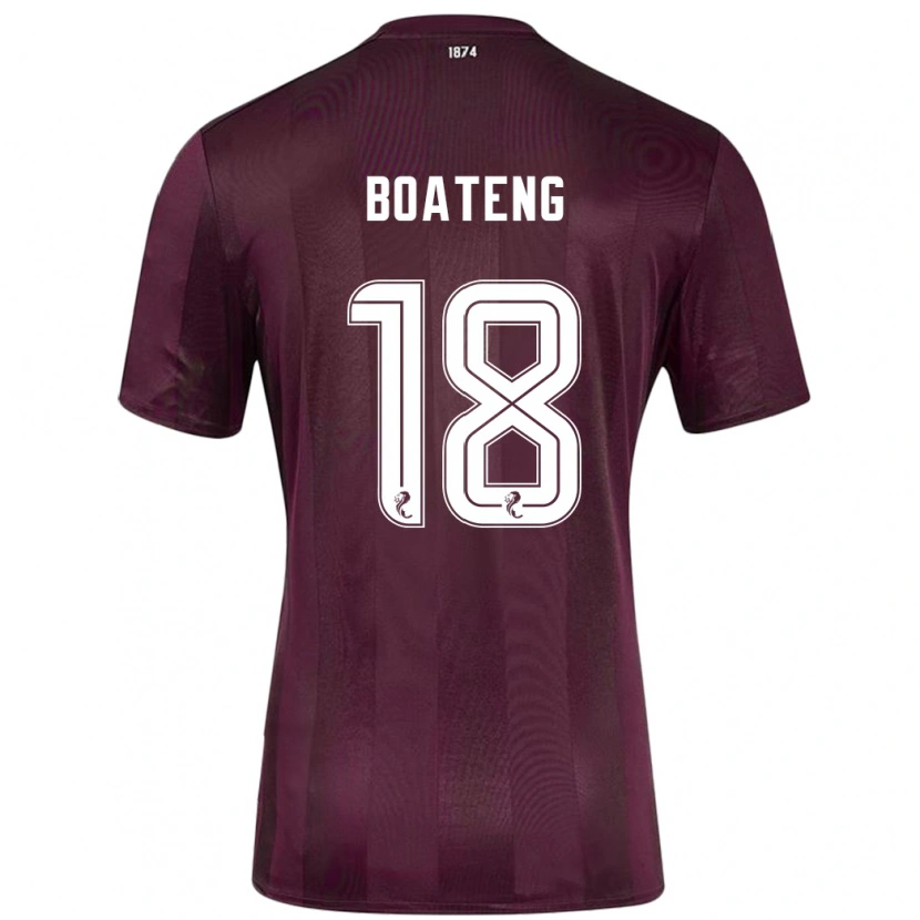 Danxen Dětské Malachi Boateng #18 Burgundské Domů Hráčské Dresy 2024/25 Dres