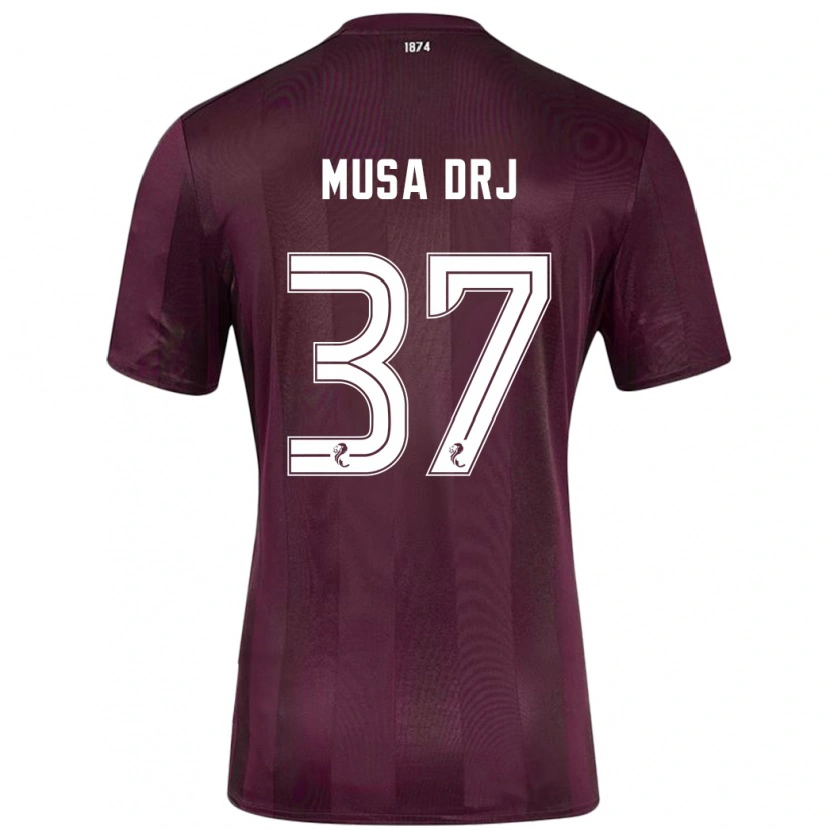 Danxen Dětské Musa Drammeh #37 Burgundské Domů Hráčské Dresy 2024/25 Dres