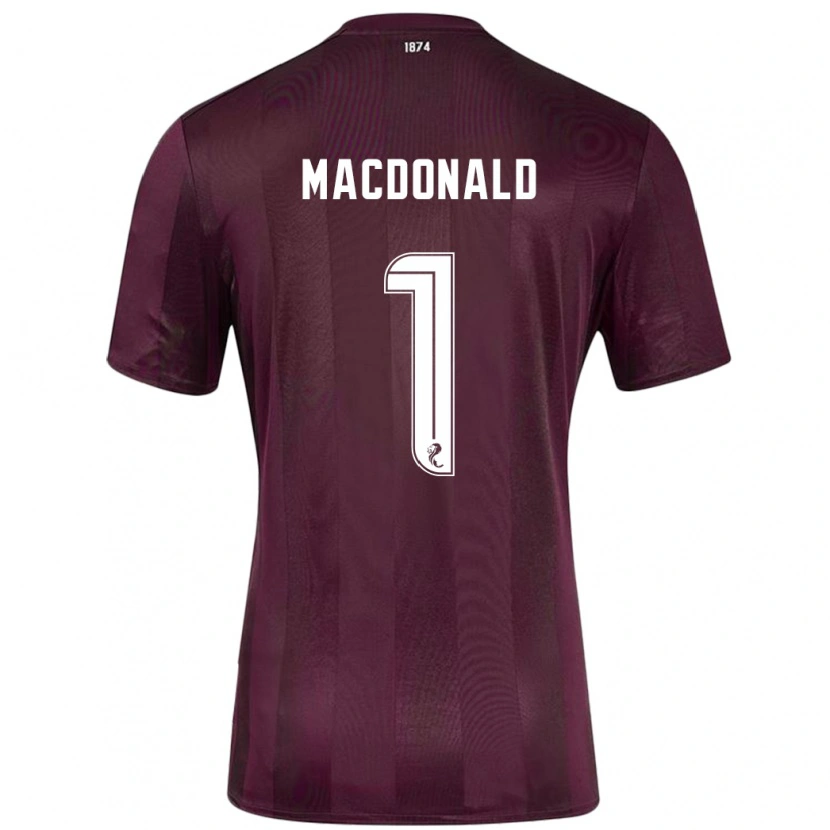 Danxen Dětské Jamie Macdonald #1 Burgundské Domů Hráčské Dresy 2024/25 Dres