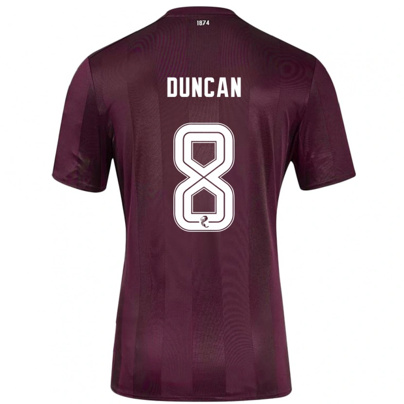 Danxen Dětské Ryan Duncan #8 Burgundské Domů Hráčské Dresy 2024/25 Dres