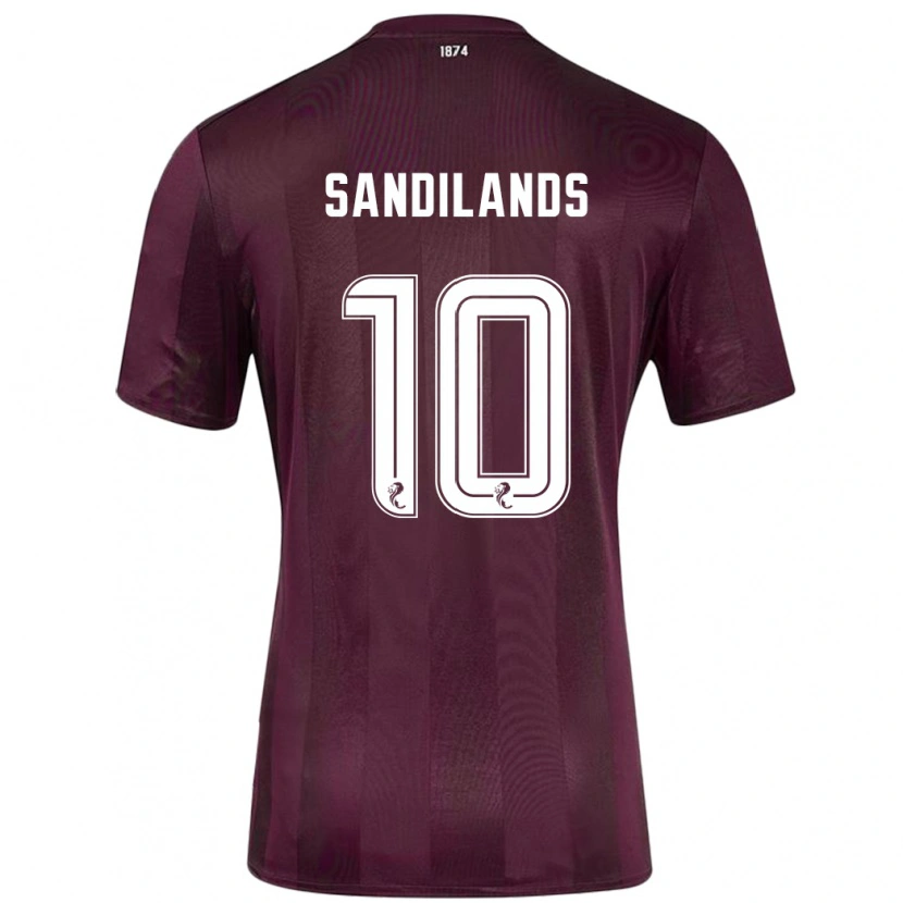 Danxen Dětské Callum Sandilands #10 Burgundské Domů Hráčské Dresy 2024/25 Dres