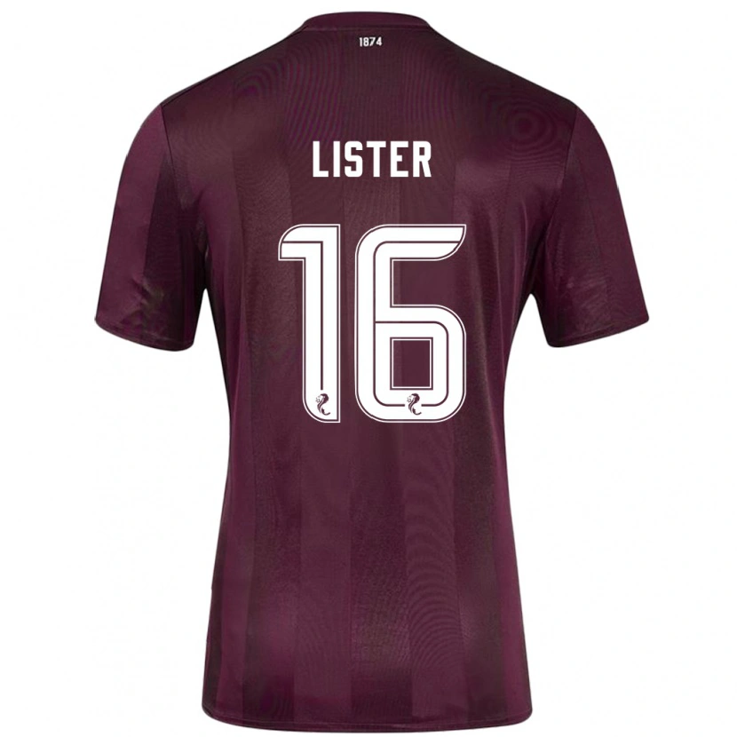 Danxen Dětské Henry Lister #16 Burgundské Domů Hráčské Dresy 2024/25 Dres