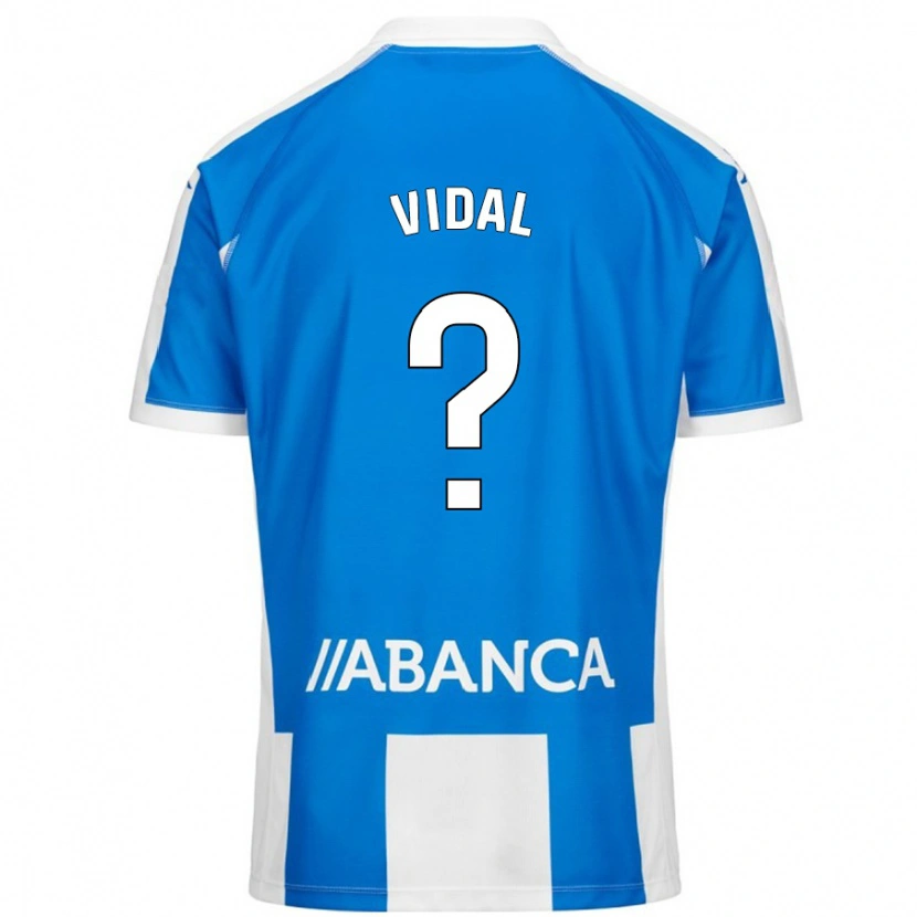 Danxen Dětské Iker Vidal #0 Modrá Bílá Domů Hráčské Dresy 2024/25 Dres