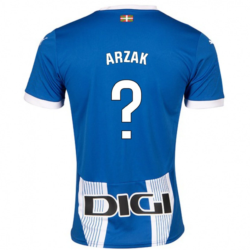 Danxen Dětské Andoni Arzak #0 Modrý Domů Hráčské Dresy 2024/25 Dres