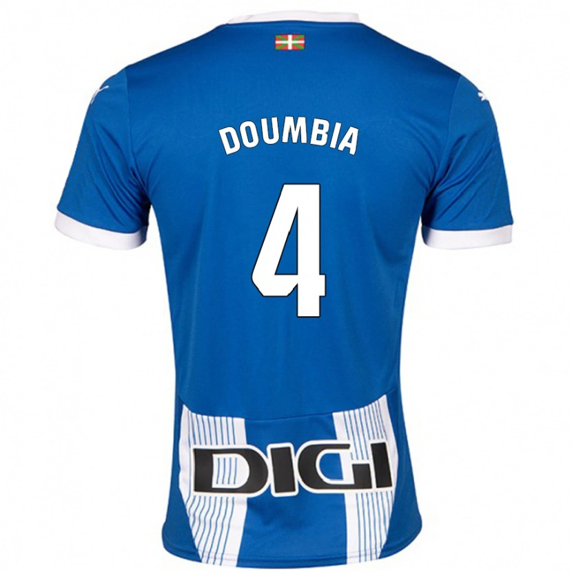 Danxen Dětské Daouda Doumbia #4 Modrý Domů Hráčské Dresy 2024/25 Dres