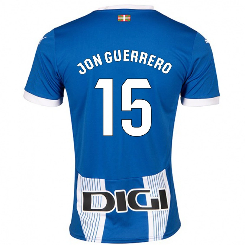 Danxen Dětské Julen Jon Guerrero #15 Modrý Domů Hráčské Dresy 2024/25 Dres