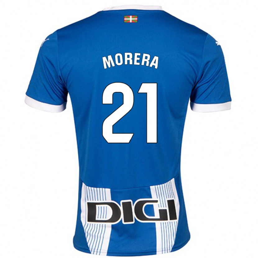 Danxen Dětské Carla Morera #21 Modrý Domů Hráčské Dresy 2024/25 Dres