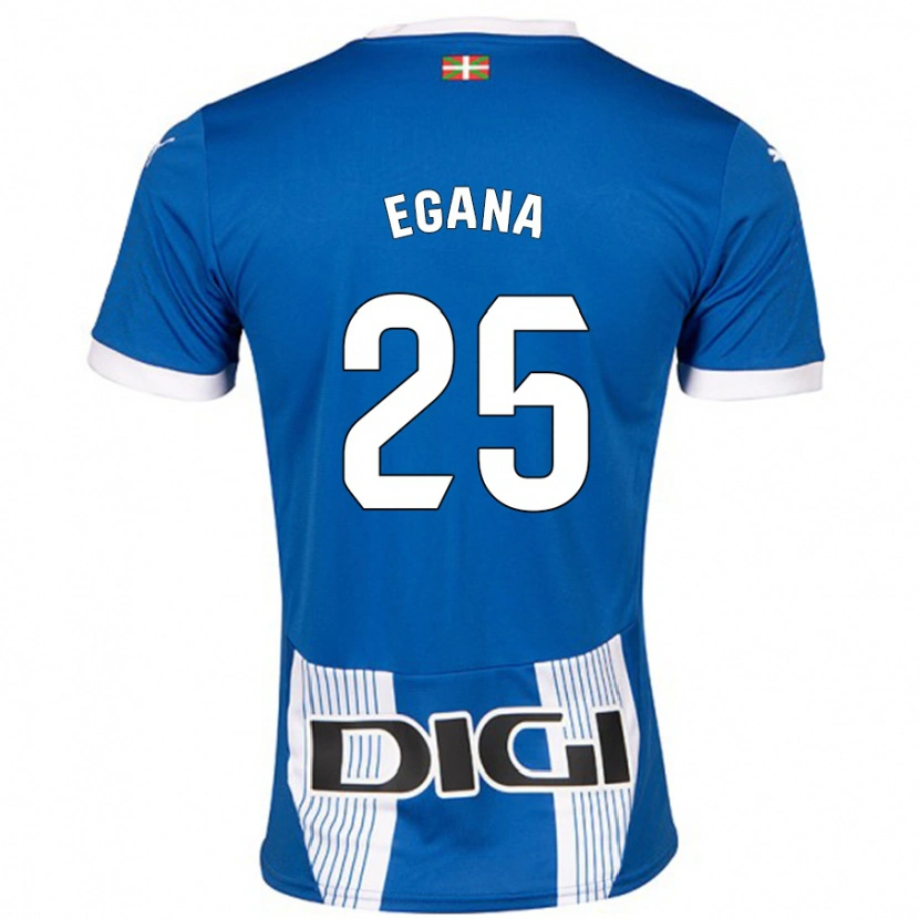 Danxen Dětské Eider Egaña #25 Modrý Domů Hráčské Dresy 2024/25 Dres