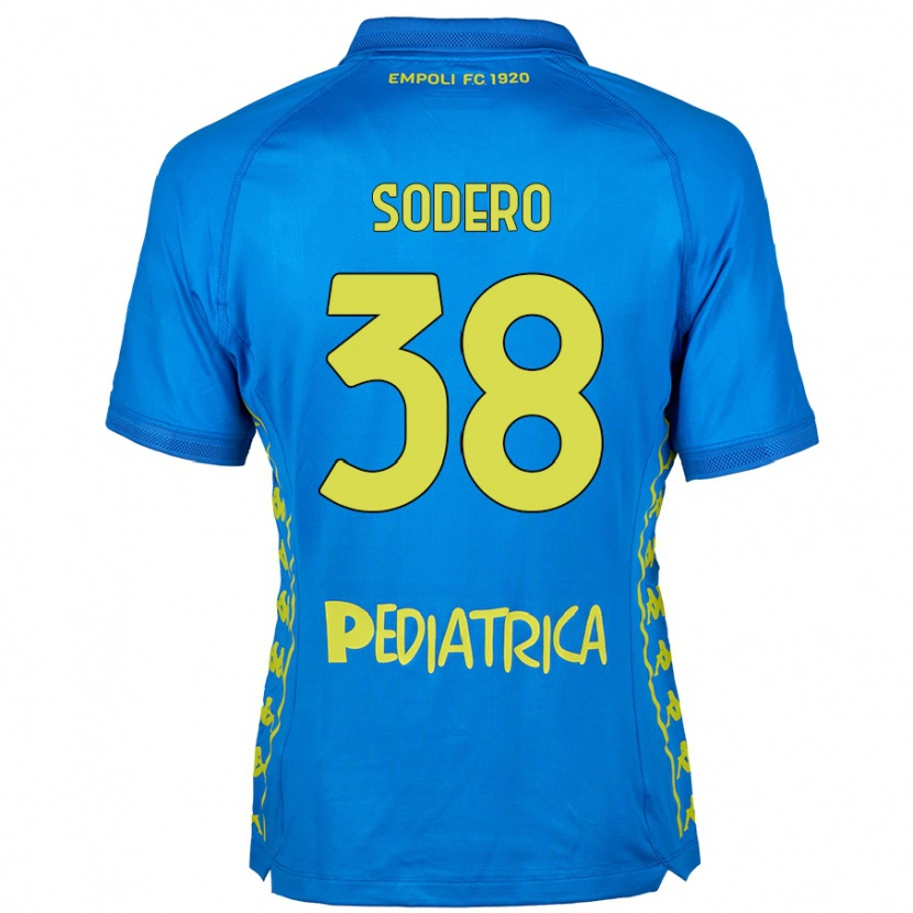 Danxen Dětské Andrea Sodero #38 Modrý Domů Hráčské Dresy 2024/25 Dres