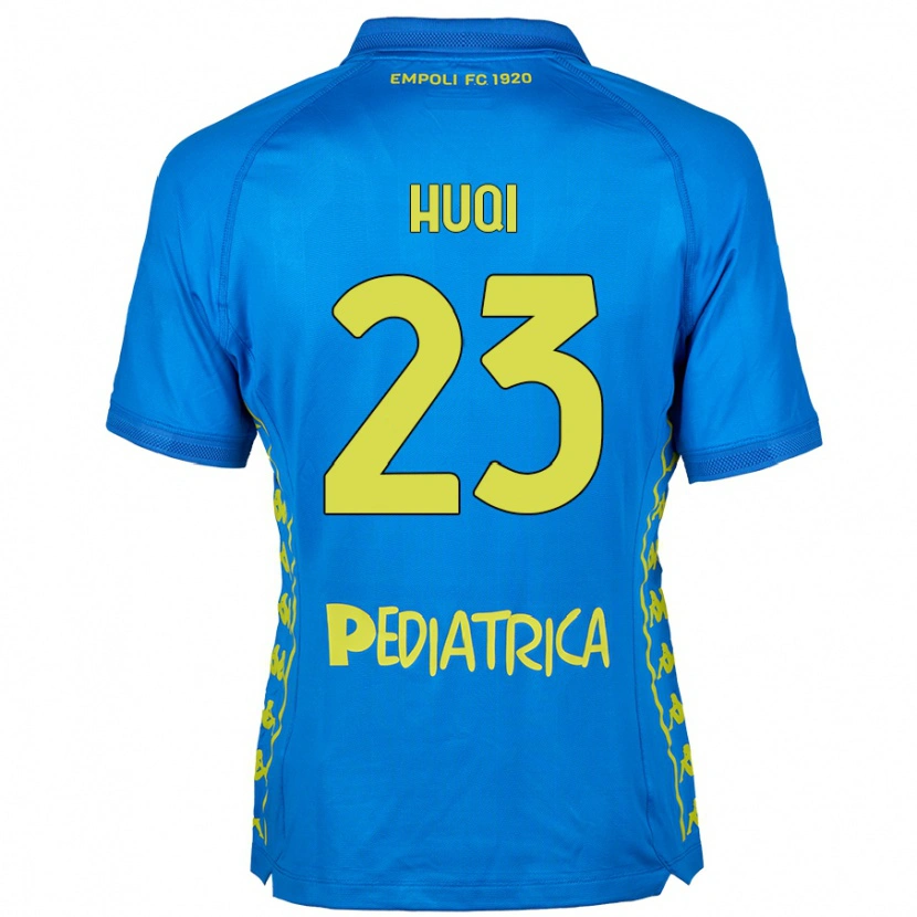 Danxen Dětské Mattia Huqi #23 Modrý Domů Hráčské Dresy 2024/25 Dres