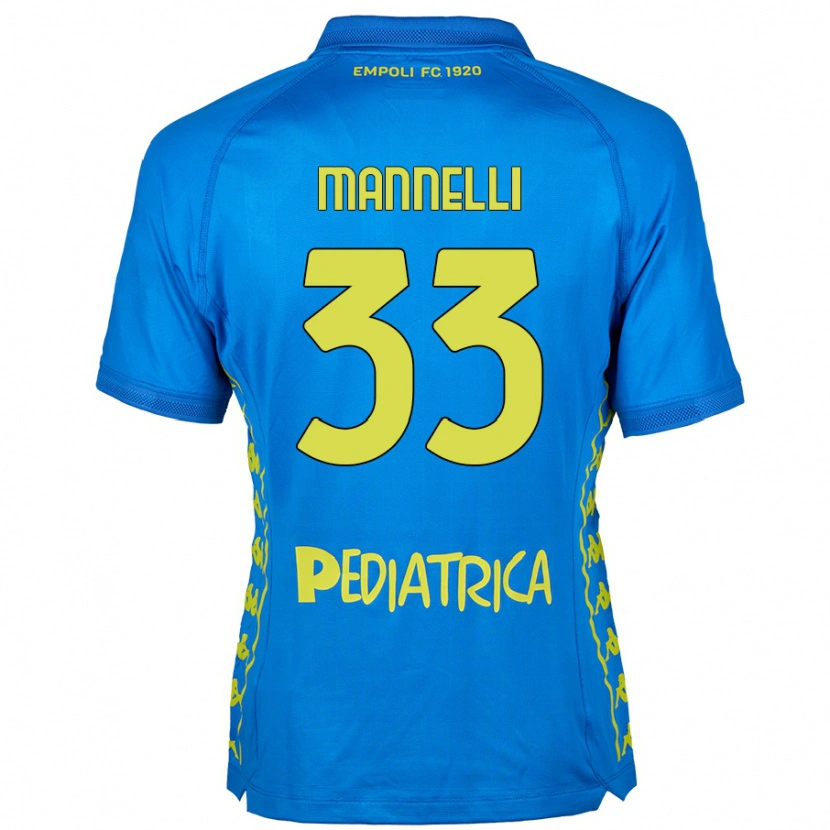 Danxen Dětské Matteo Mannelli #33 Modrý Domů Hráčské Dresy 2024/25 Dres