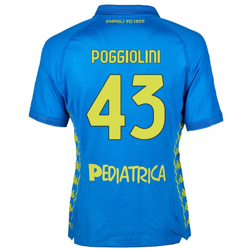 Danxen Dětské Duccio Poggiolini #43 Modrý Domů Hráčské Dresy 2024/25 Dres