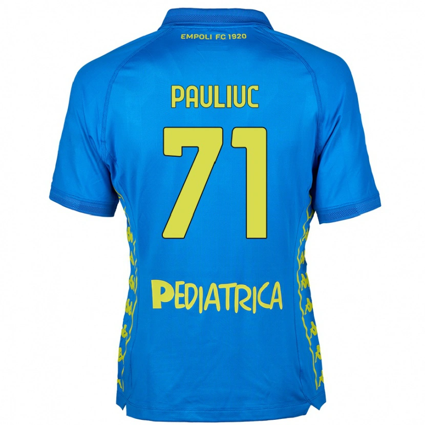 Danxen Dětské Nicolò Pauliuc #71 Modrý Domů Hráčské Dresy 2024/25 Dres