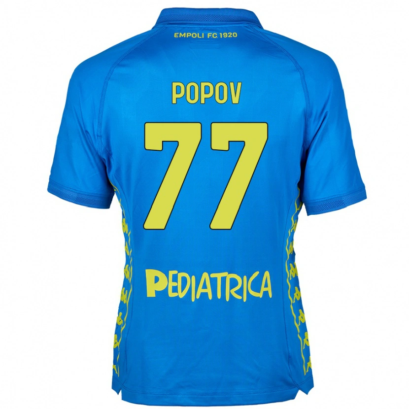 Danxen Dětské Bogdan Popov #77 Modrý Domů Hráčské Dresy 2024/25 Dres