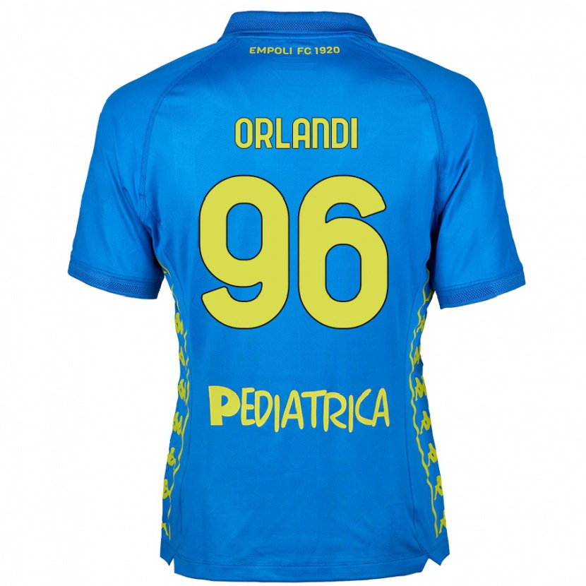 Danxen Dětské Andrea Orlandi #96 Modrý Domů Hráčské Dresy 2024/25 Dres